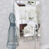 JH Modern Non_Beaded Silver Wall Mirror