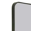 Modern Minimalist Rounded Corners Black Frame Mirror