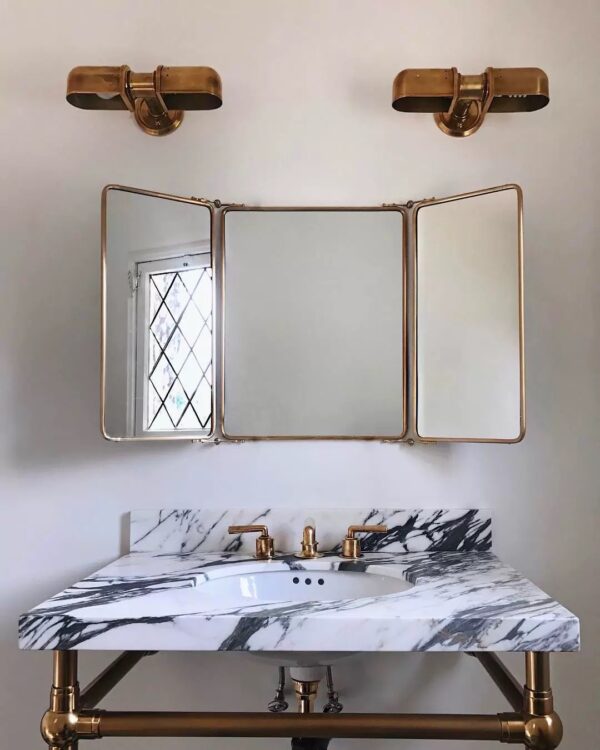 Tri-Fold Bass Mirror