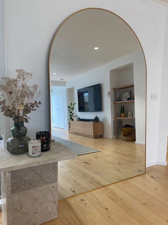 XLGold_576x768 Ultra-Thin Arched Full-Length Mirror